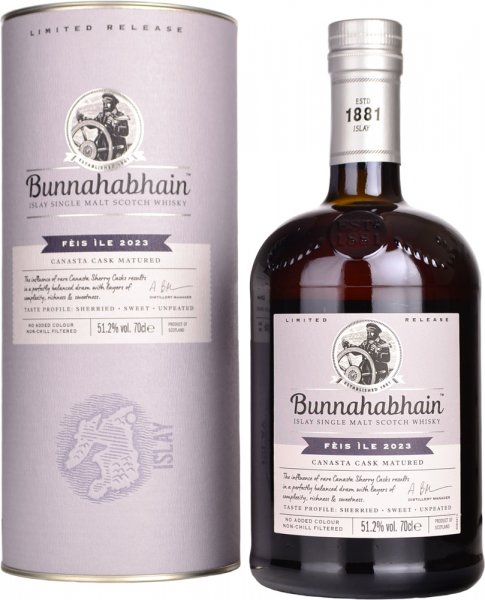 Bunnahabhain Canasta Cask Matured Feis Ile 2023 Release 70cl