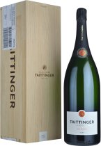 Taittinger Brut Reserve NV Champagne Jeroboam 3 litre in Wood Box